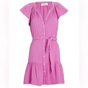 XiRENA Jude Cotton Gauze Pink Mini Dress